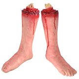 Halloween 5 Pcs Bloody Scary Hands Foot Leg Body Parts