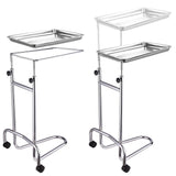 Rolling Steel Mayo Tray Medical Instrument Stand III