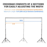 8x10 ft Telescopic Backdrop Stand Party Decorations Wedding