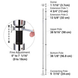 9' Spinning Dance Pole Kit D45mm