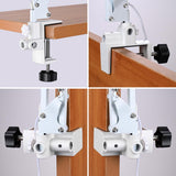 5x Diopter Lighted Magnifier Lamp Swing Arm Clamp On