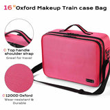 Byootique 15" Beauty Makeup Cosmetic Oxford Storage Train Bag
