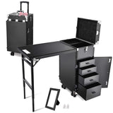 Byootique Nail Table Portable Makeup Station with Drawers