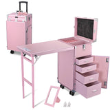 Byootique Nail Table Portable Makeup Station with Drawers