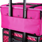 Makeup Train Case w/ Shoulder Strap & Handle Durable Nylon