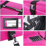 Makeup Train Case w/ Shoulder Strap & Handle Durable Nylon