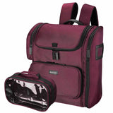 Byootique Makeup Backpack w/ Utility Pouches Lightweight Durable