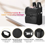 Rolling Hairstylist Nail Tech Case with Makeup Travel Bag
