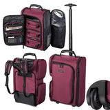 Byootique Makeup Artist Rolling Backpack w/ 5 Pouches
