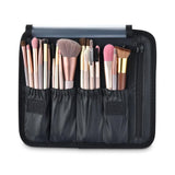 Byootique 10" Makeup Case w/ Mirror Brush Holder Dividers Gold