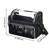 Byootique Makeup Storage Box with Acrylic Makeup Brush Holder