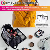 Byootique Makeup Storage Box with Acrylic Makeup Brush Holder