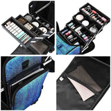 Pro Rolling Makeup Case Trolley with Side Pocket