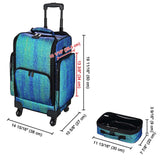 Pro Rolling Makeup Case Trolley with Side Pocket