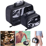 Makeup Bag Set 2-Pack Cosmetic Bags Clear/Black