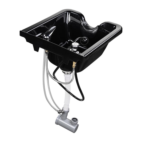 Salon Shampoo Bowl w/ Faucet Neck Rest Hair Trap