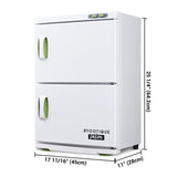 46L Dual Towel Warmer Cabinet with Sterilizer