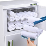 46L Dual Towel Warmer Cabinet with Sterilizer