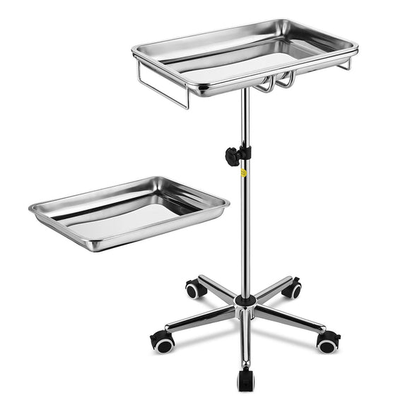 Rolling Steel Mayo Tray Medical Instrument Stand I