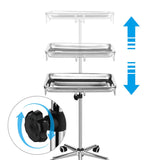 Rolling Steel Mayo Tray Medical Instrument Stand I