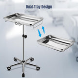 Rolling Steel Mayo Tray Medical Instrument Stand I