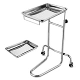 Rolling Steel Mayo Tray Medical Instrument Stand III