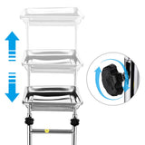 Rolling Steel Mayo Tray Medical Instrument Stand III