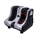 Silver 3in1 Heat Kneading Rolling Leg Calf Ankle Foot Massager
